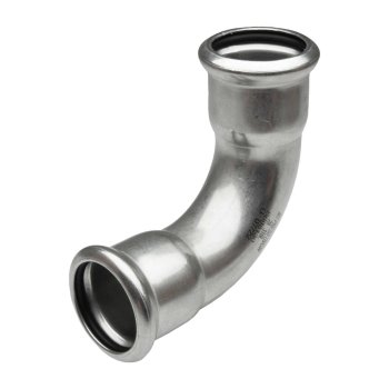 Pers knie 90° RVS 316L