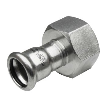 Pers verloop binnendraad RVS 316L