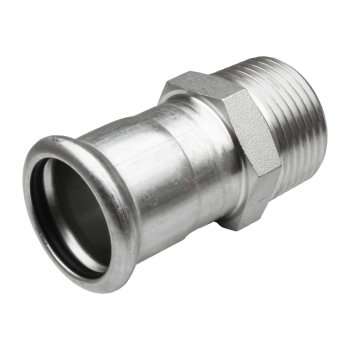Pers verloop buitendraad RVS 316L