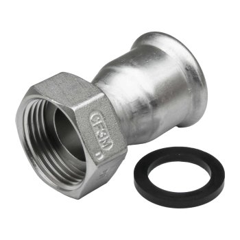 Pers 2-delige schroefkoppeling RVS 316L