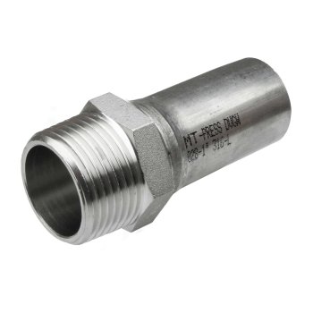 Pers insteek buitendraad RVS 316L